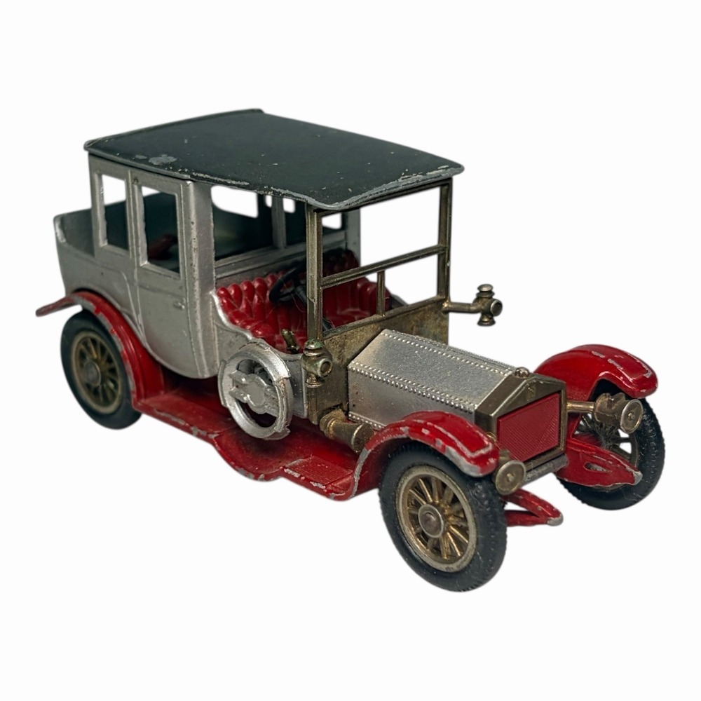 Matchbox Rolls-Royce Car Y-7 Models of Yesteryear 1912 Silver & Red Diecast